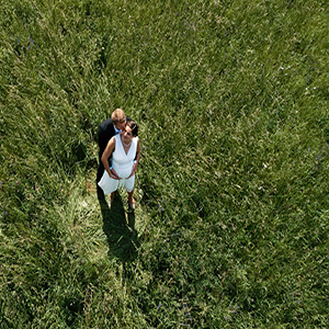 Wedding drone photography and aerial shots with Mindy’s Roadshow partners