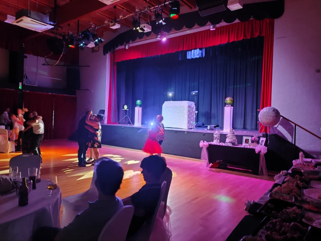 Mobile-Disco-Hire-Entertainment-Hire 30th Birthday With Ballons And People Showing